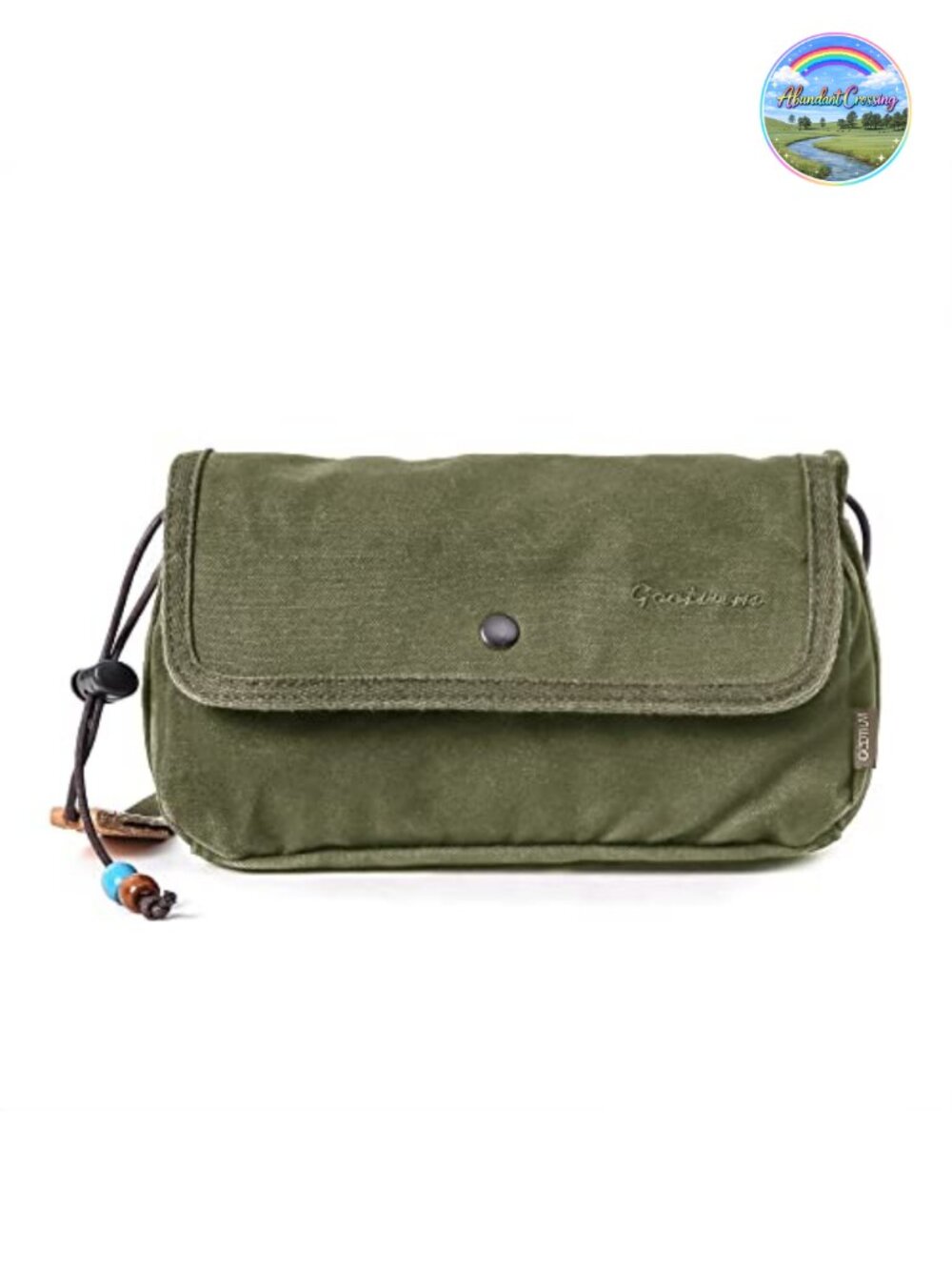 Canvas Crossbody Purse Flap Shoulder Bag Small Sling EDC Pouch